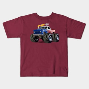 Cartoon monster truck Kids T-Shirt